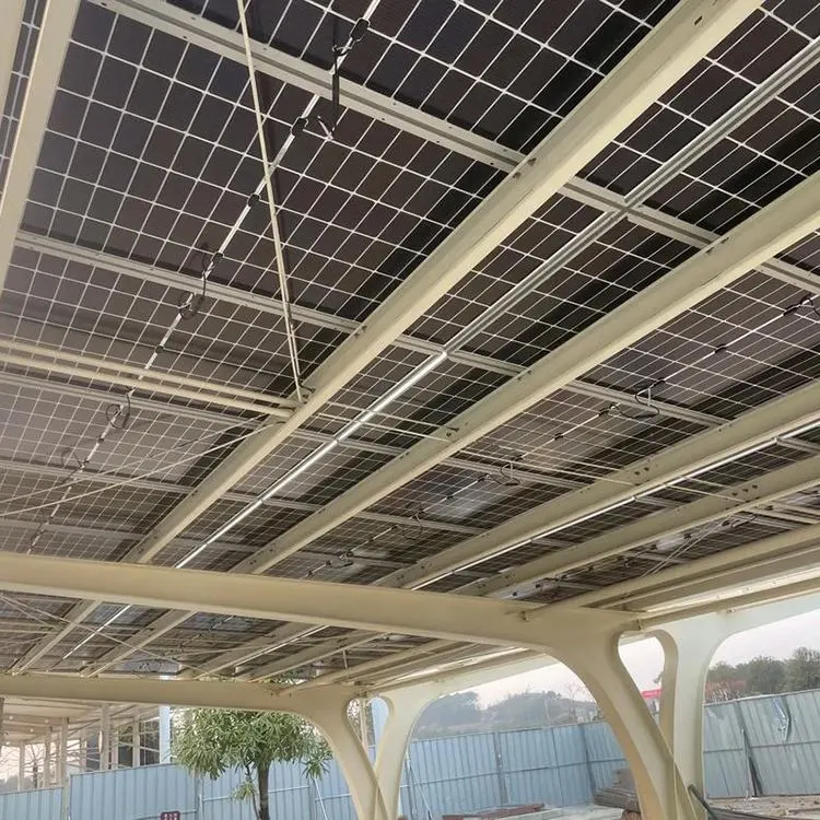 Fotovoltaisk carport med platt tak