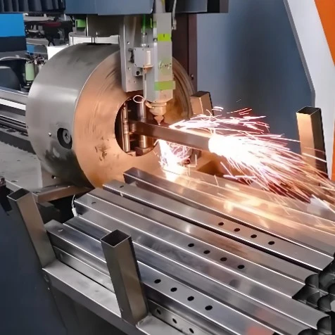 Laser Cutting Of Lattice Columns